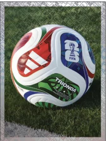 Figurinha FWC 5, a bola oficial Trionda
