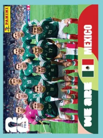 Figurinha 13 do México, foto oficial do time