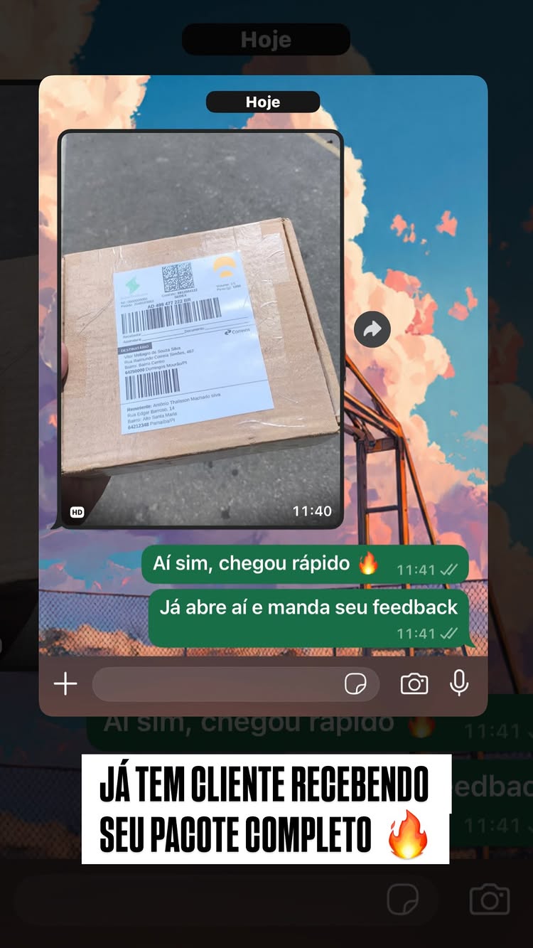 Entrega confirmada WhatsApp
